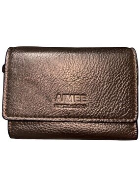 NWOT Aimee Kestenberg Madrid Pebbled Leather French Wallet – Bronze